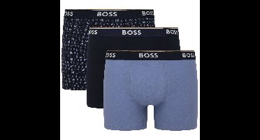 Boss Power boxershorts 3-pack blauw